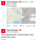里程碑意義 特斯拉全球超充站已超5000座