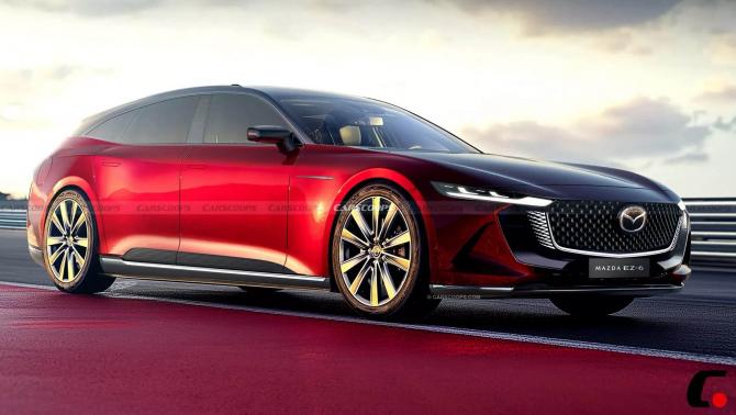 瓦罐造型 馬自達(dá)MAZDA EZ-6旅行版假想圖