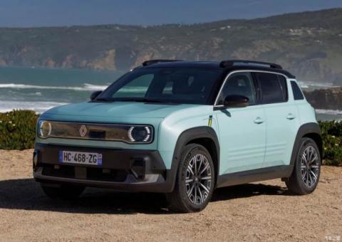 年內(nèi)海外上市/增淺綠色車漆 雷諾4 E-Tech官圖