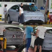 預(yù)計(jì)搭載增程動(dòng)力 小鵬G6偽裝車現(xiàn)身加油站