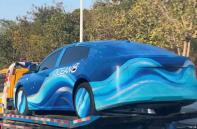 一季度亮相/最新技術(shù)旗艦轎車 比亞迪海豹08諜照